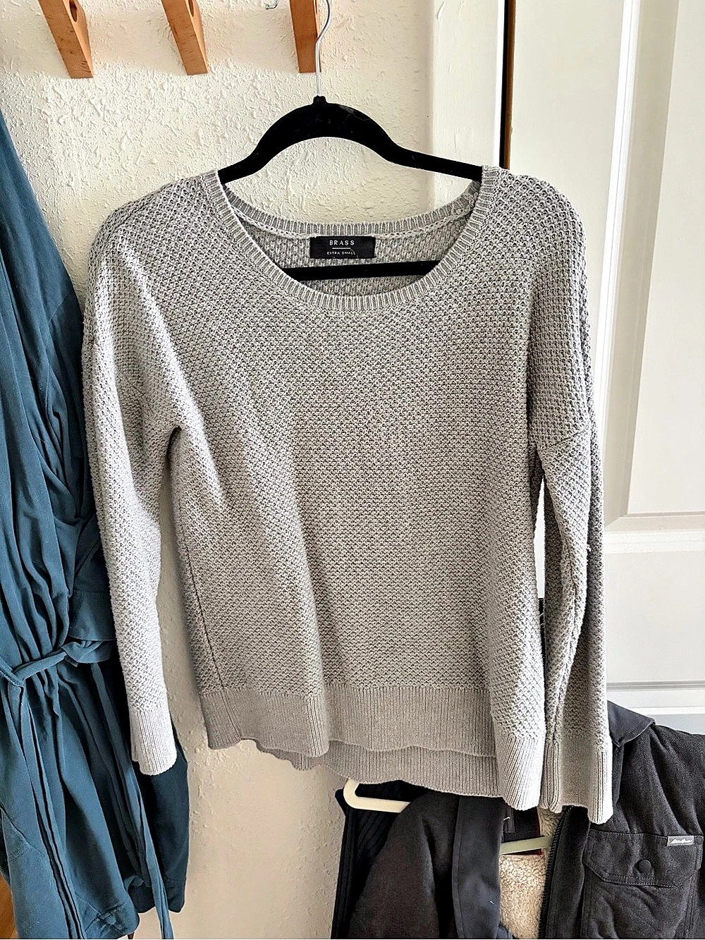Brass Cotton Crew Neck Sweater Size XS